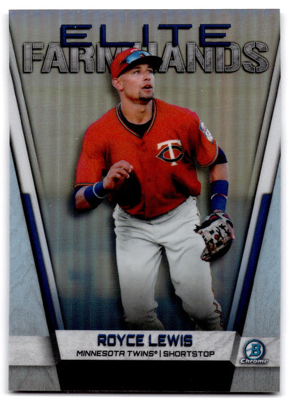 2019 Bowman Chrome #EF-RL Royce Lewis Elite Farmhands NRMT