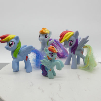 My Little Pony Rainbow Dash Lot of 4 Various Models Friendship is Magic Hasbro