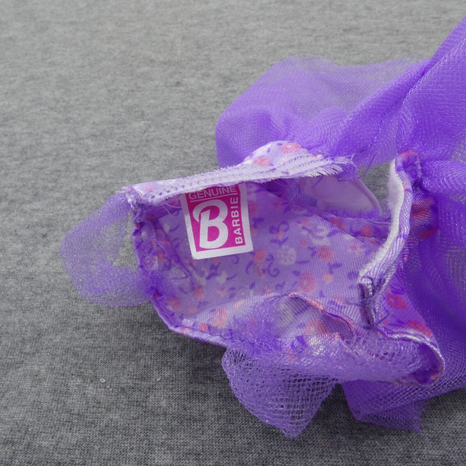 Barbie Doll Fashion Dress Purple Tulle Ballerina Tutu Genuine Mattel