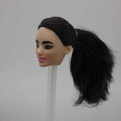 Barbie Made To Move Tennis Player Doll Head Only Black Hair Asian 2023 HKT73