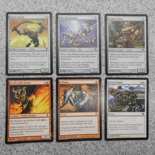 Lot of 6 MAGIC The Gathering Cards DarkSteel Set Builder Starter Pack MTG B02