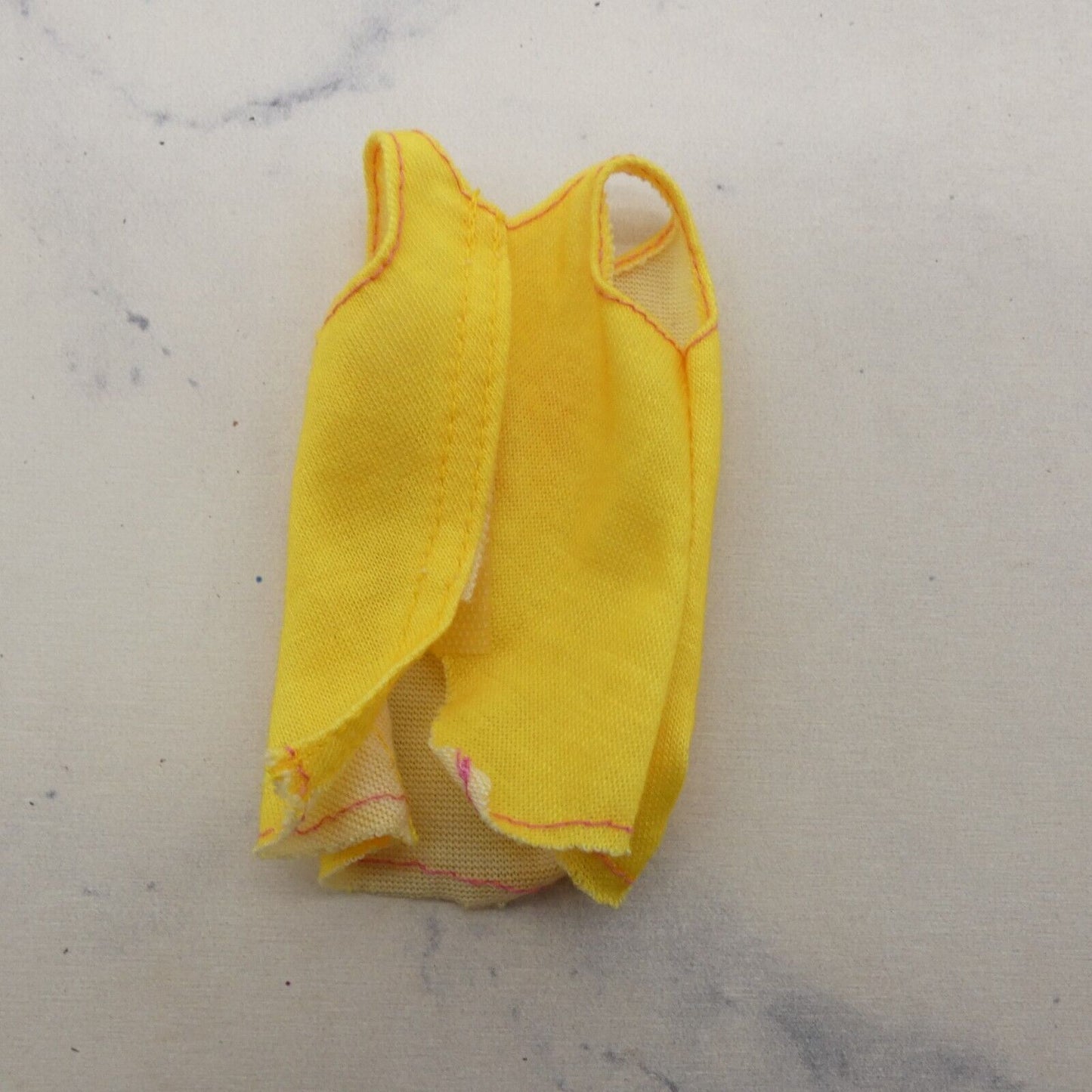 Barbie Doll Size Shirt Tank Top Yellow Sleeveless Lemonade Cocktail Beachwear