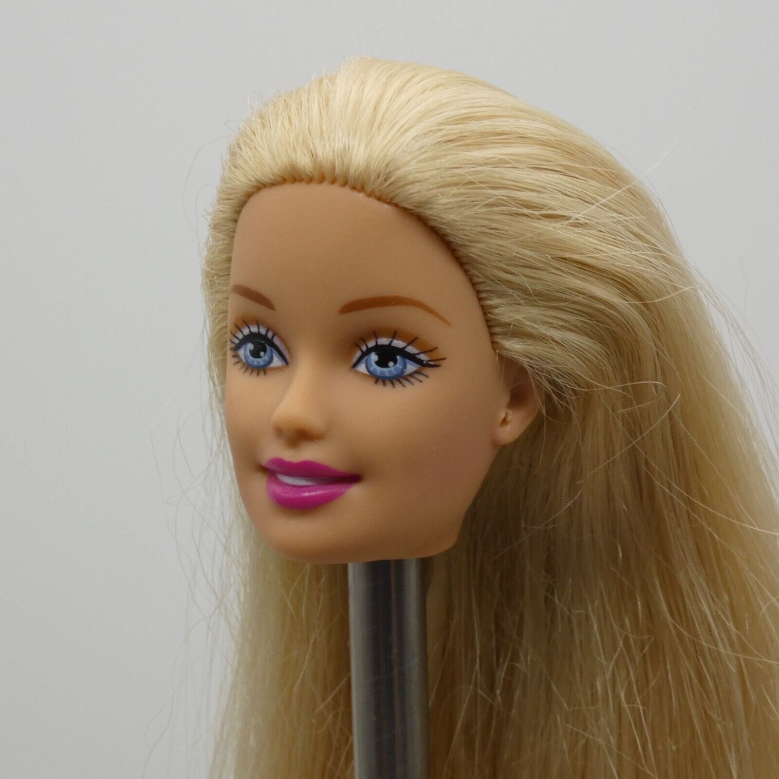 Barbie Doll Head Generation Girl CEO Face Blonde Hair Blue Eyes Light Skin