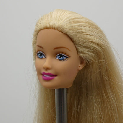 Barbie Doll Head Generation Girl CEO Face Blonde Hair Blue Eyes Light Skin