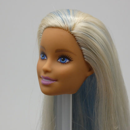 Barbie Fashionistas 120 Doll Head Only Millie Blonde Blue Hair 2019 Mattel FXL53