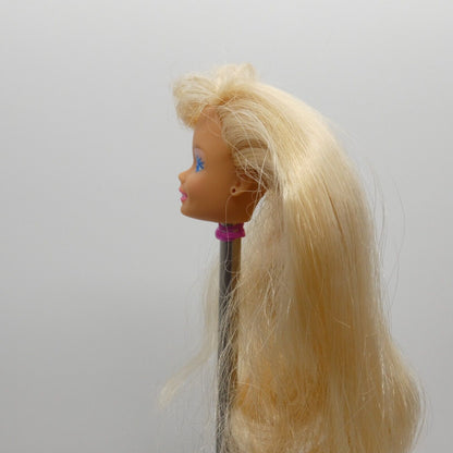 Rollerblade Barbie Doll Head Only Blonde Bangs Medium Light 1992 Mattel 2214