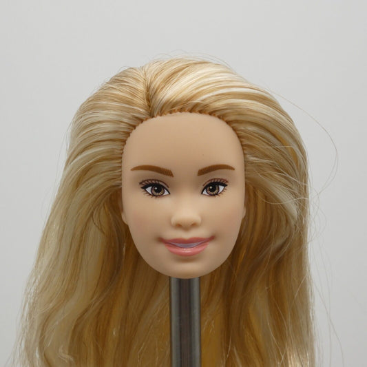 Barbie Fashionistas 208 Doll Head Trisomy 21 Face Light Skin 2023 Mattel HJT05