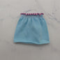 Barbie Doll Skirt Blue Pink Elastic Waist (Overstretched) 1984 FITS CURVY 7918