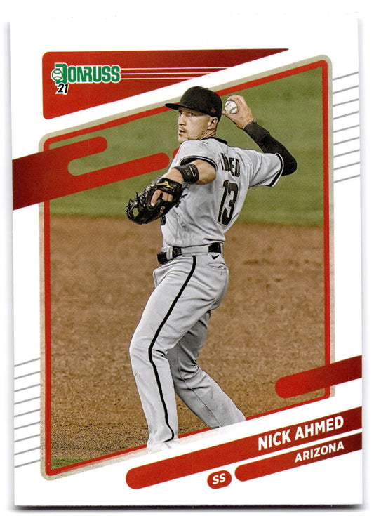 2021 Donruss #117 Nick Ahmed Holo Orange NRMT