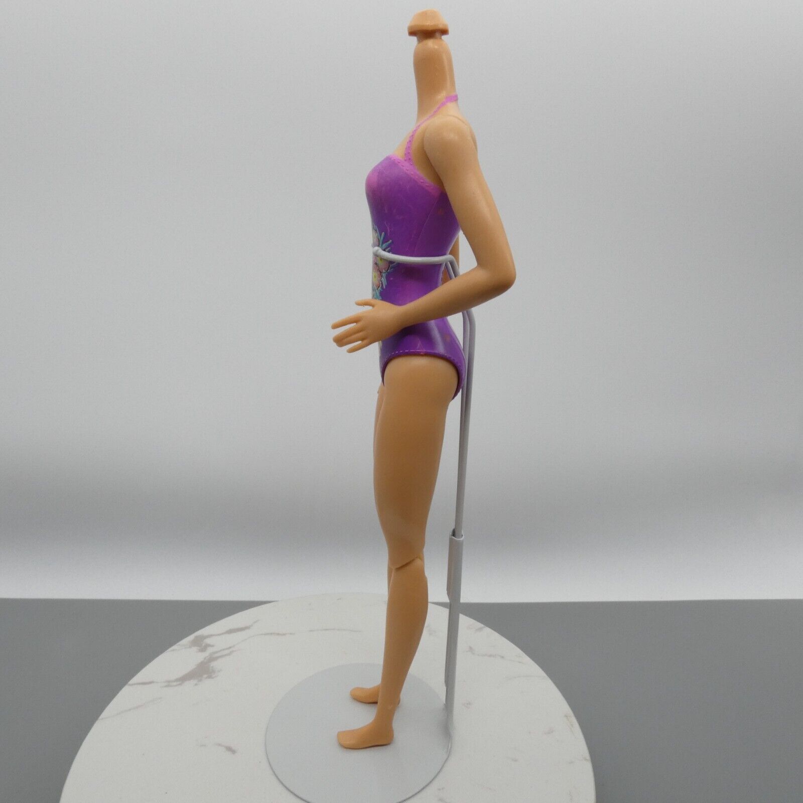 Barbie Swimmin' Pup Pool Doll Fashionistas Body Bent Left Arm 2016 Mattel DMC32