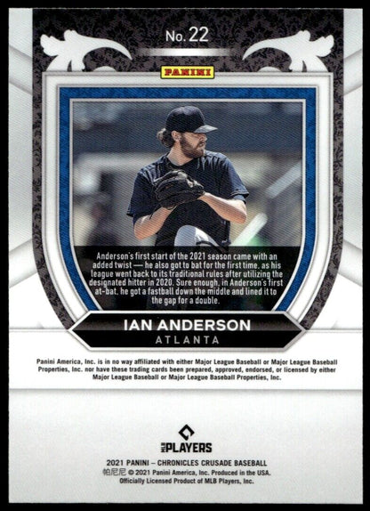 2021 Panini Chronicles #22 Ian Anderson Crusade Near Mint