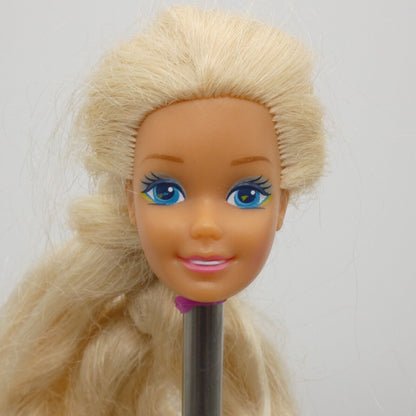 Barbie Western Fun Doll Head Only  Blonde Braided Hair 1990 Mattel 9932