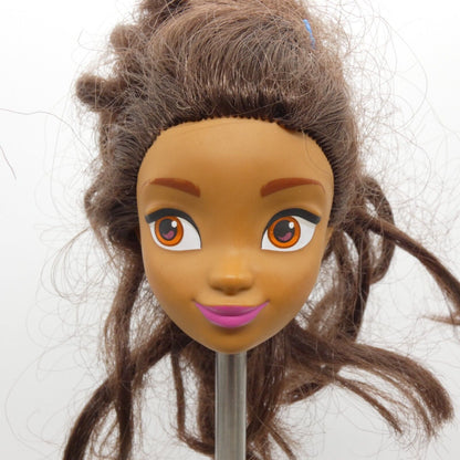 DreamWorks Spirit Riding Free Pru Doll Head Only Brown Wavy Hair 2017 Just Play