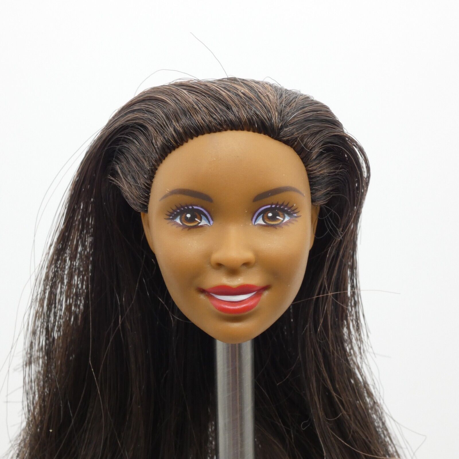 Barbie Holiday Wishes Doll Head AA Desiree Nikki Face Brown Hair 2016 DNJ48