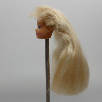 Barbie Troll Doll Head SuperStar Face Blonde Medium Light Skin 1993 Mattel 10257