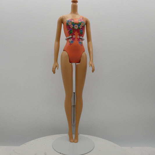 Barbie Water Play Doll Body Only Medium Light Skin Molded Suit 2015 Mattel CFF14