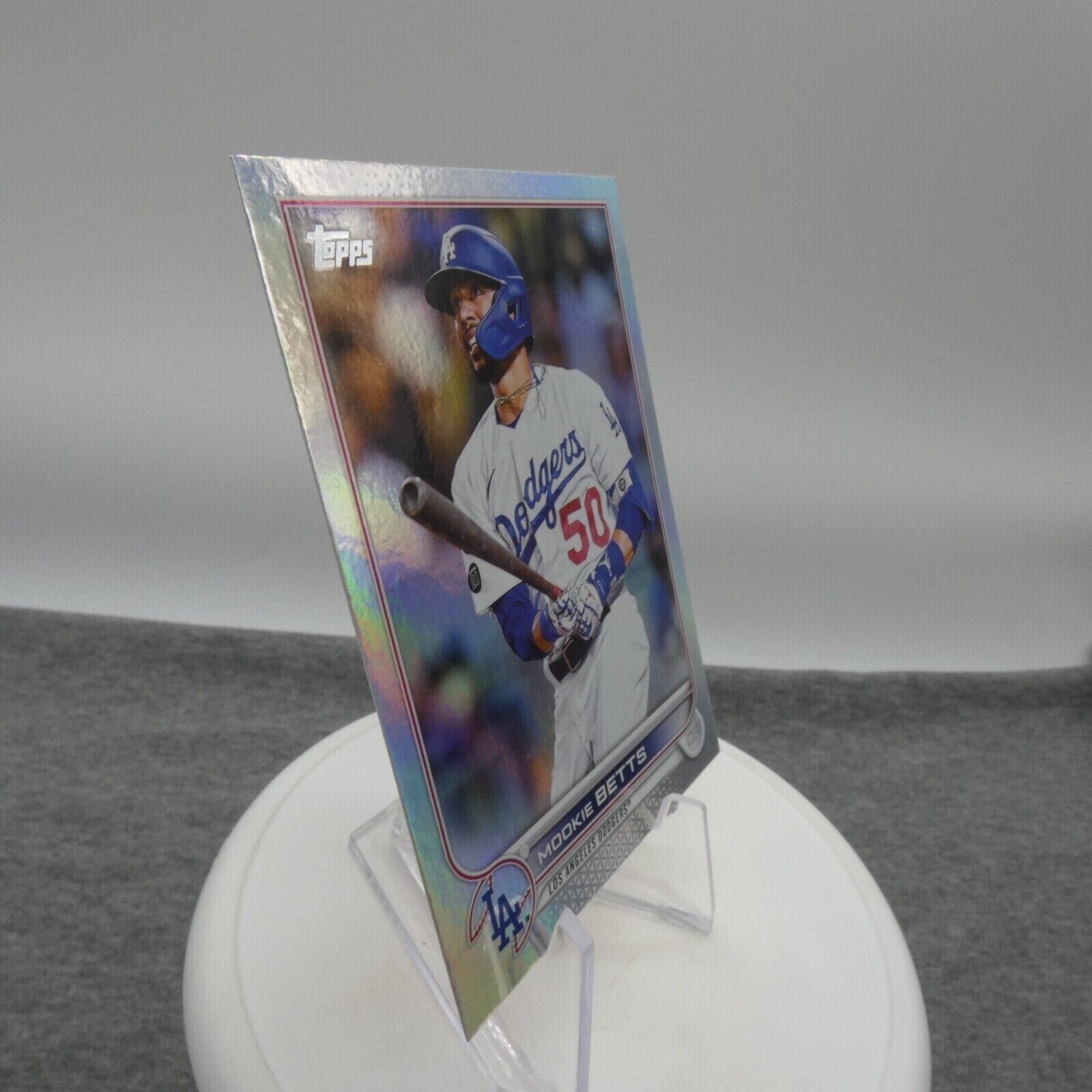 2022 Topps Chrome Mookie Betts Refractor Dodgers #100