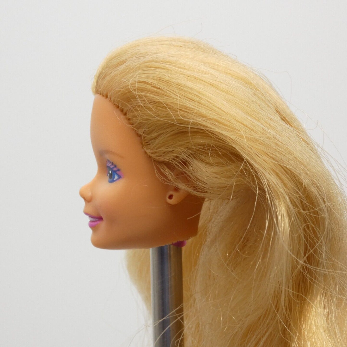 Barbie Funtime Doll Head Blonde 80s SuperStar Medium Light Skin Malaysia 3718