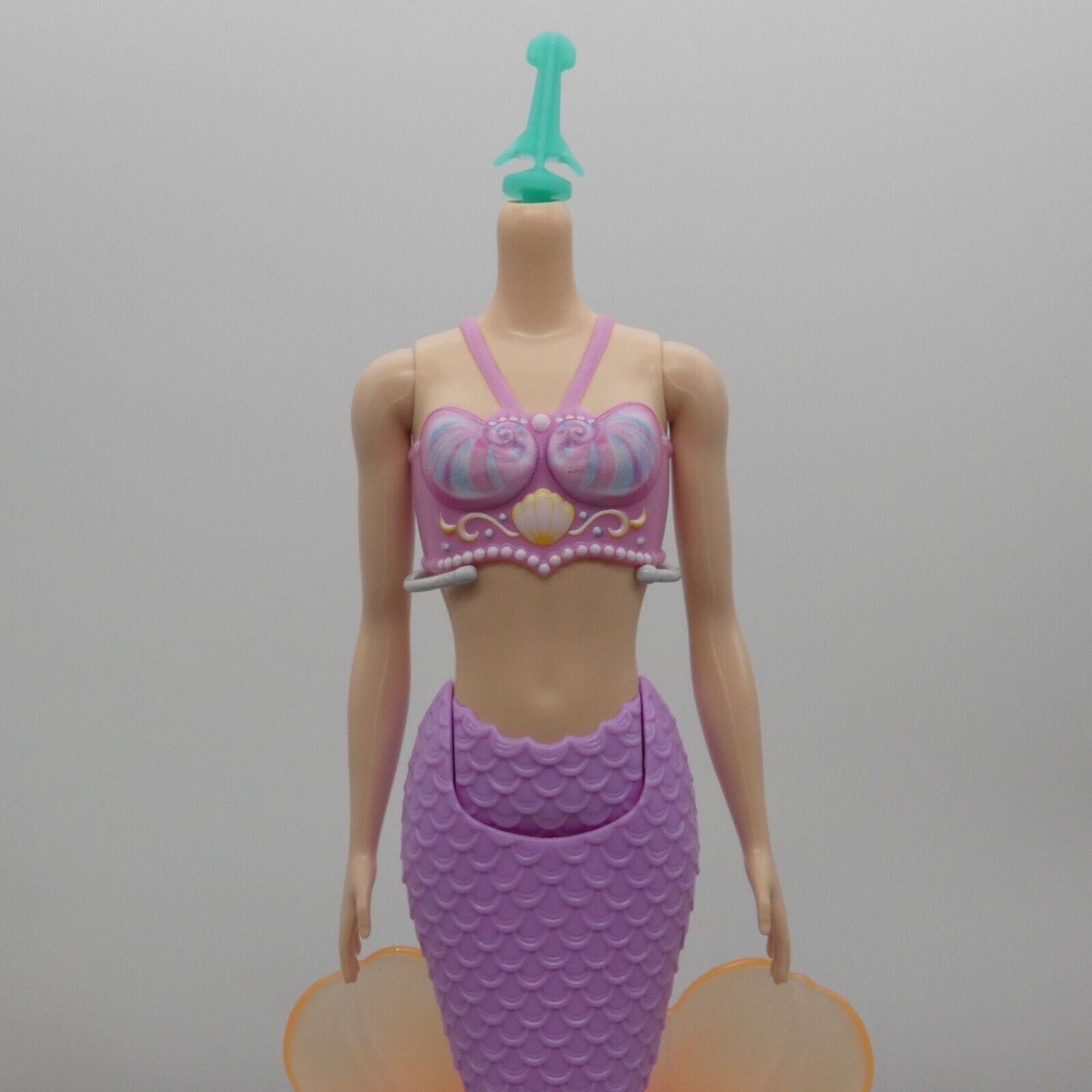 Barbie Dreamtopia Mermaid Doll Body Only Light Skin Purple Pink Tail 2023 HRR06