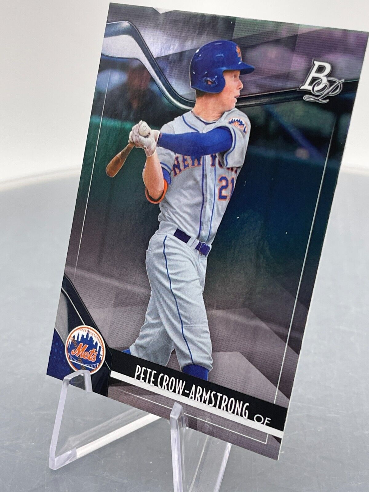 Pete Crow-Armstrong 2021 Bowman Platinum #TOP-23 New York Mets Outfield Topps