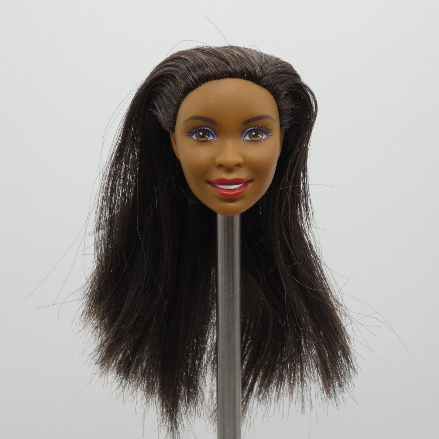 Barbie Holiday Wishes Doll Head AA Desiree Nikki Face Brown Hair 2016 DNJ48