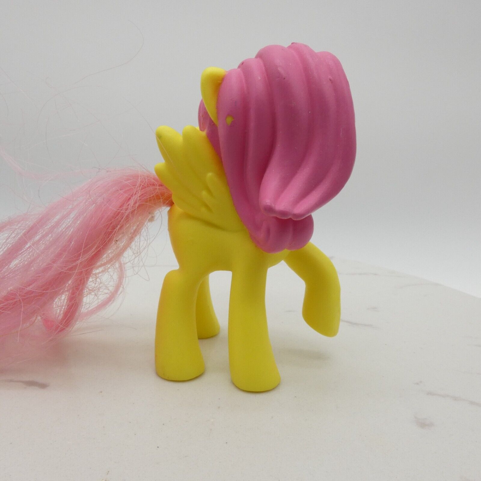 My Little Pony Fluttershy G4 McDonald's Toy Molded Mane Yellow 2016 Hasbro