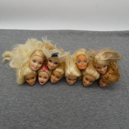 Barbie Doll Head Lot of 10 Heads Tori Generation Girl Superstar Summer Mattel