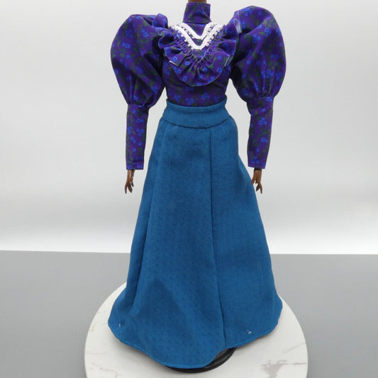 Barbie Signature Madam CJ Walker Doll Outift Purple Top Blue Skirt 2022 HLM19