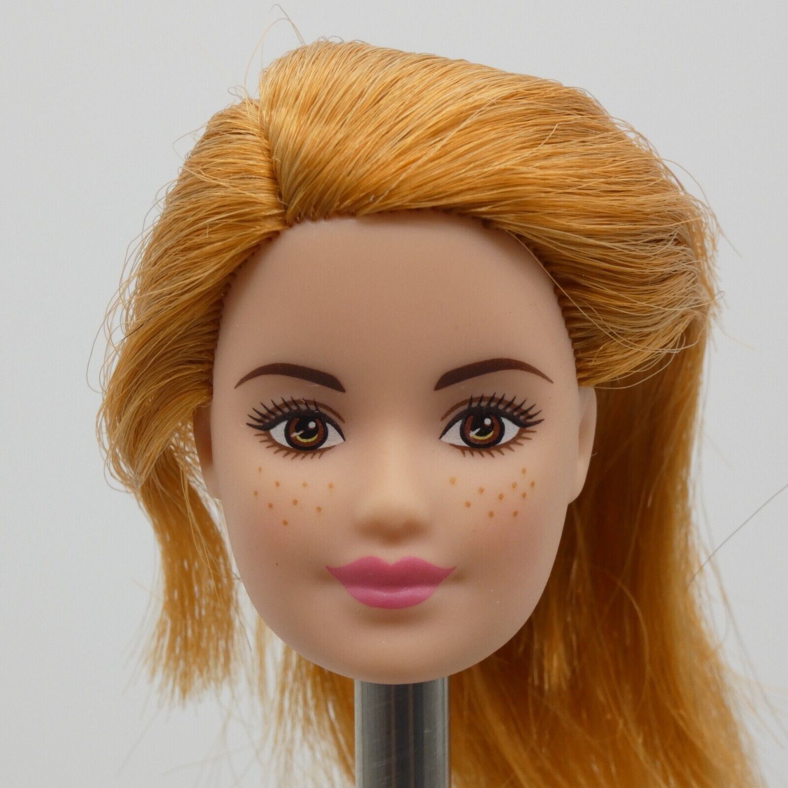 Barbie Chicken Farmer Doll Head Fashionistas Face Freckles Light Skin FXP15