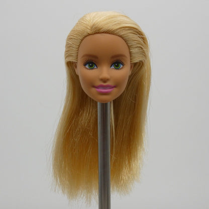 Barbie Beach Doll Head Only Millie Face Blonde Hair Green Eyes Light Skin Mattel