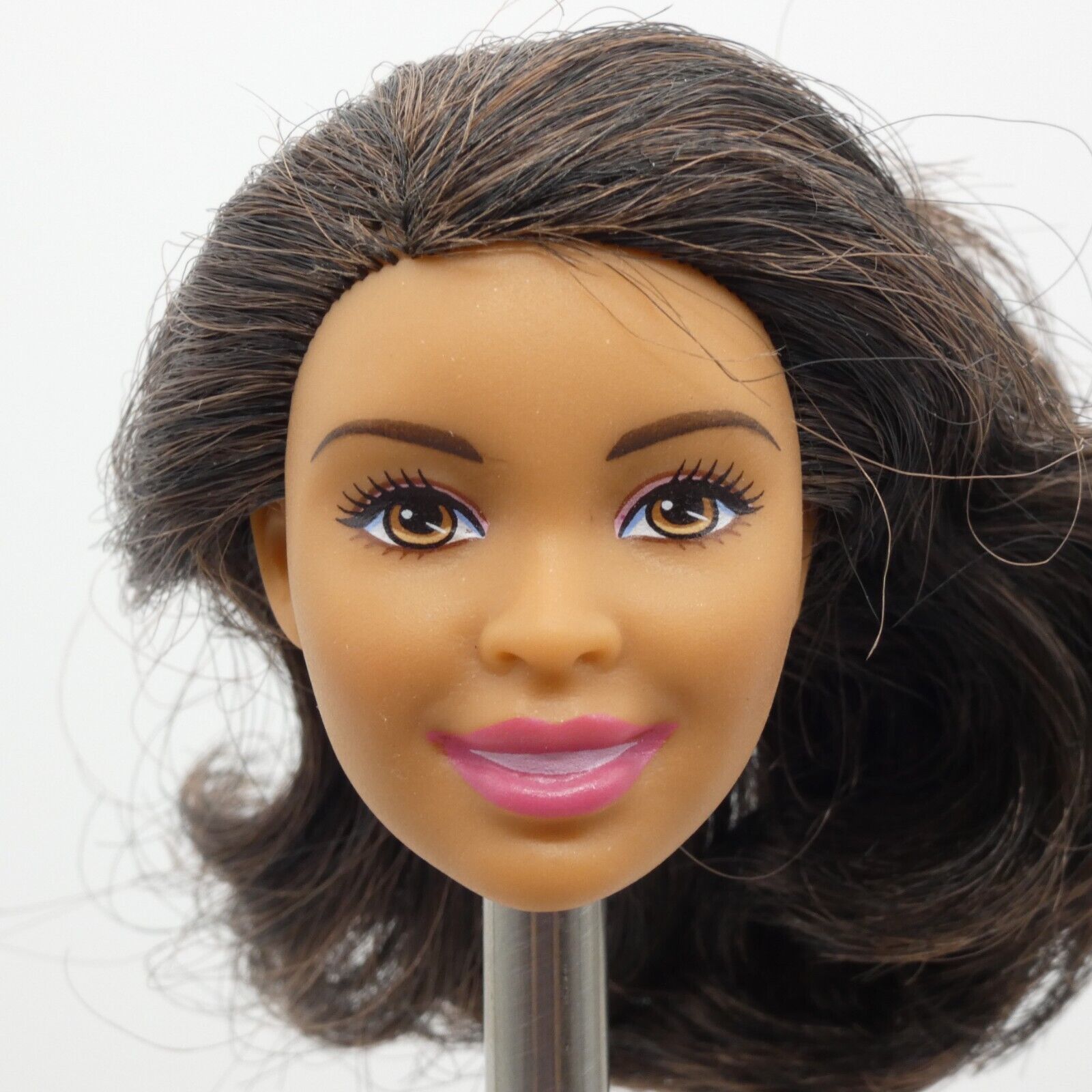 Barbie Ballerina Doll Head AA Desiree Nikki Face Brown Hair 2017 Mattel DHM58