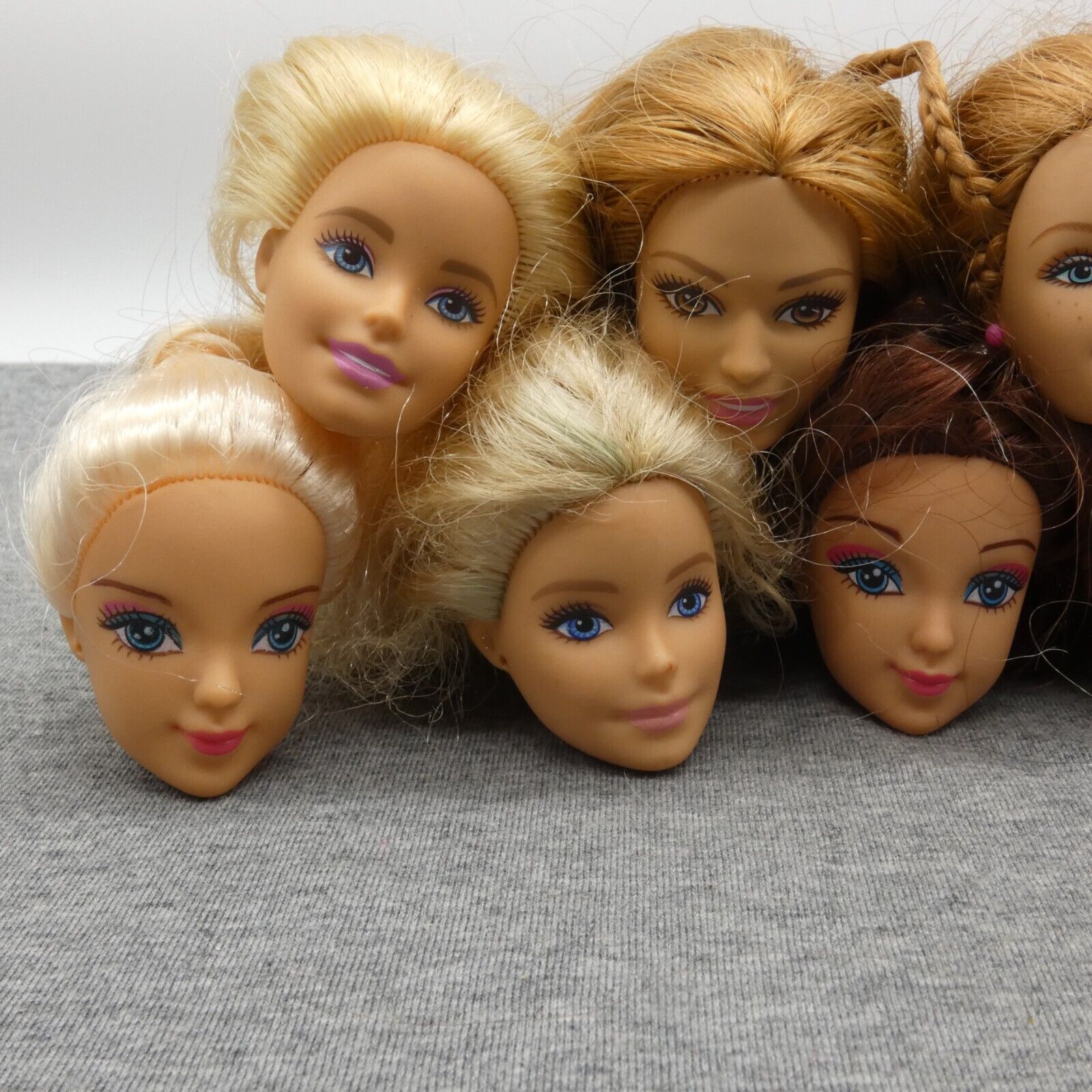 Barbie Size Doll Head Lot of 10 Pregnant Midge Teresa Millie Generation Girl