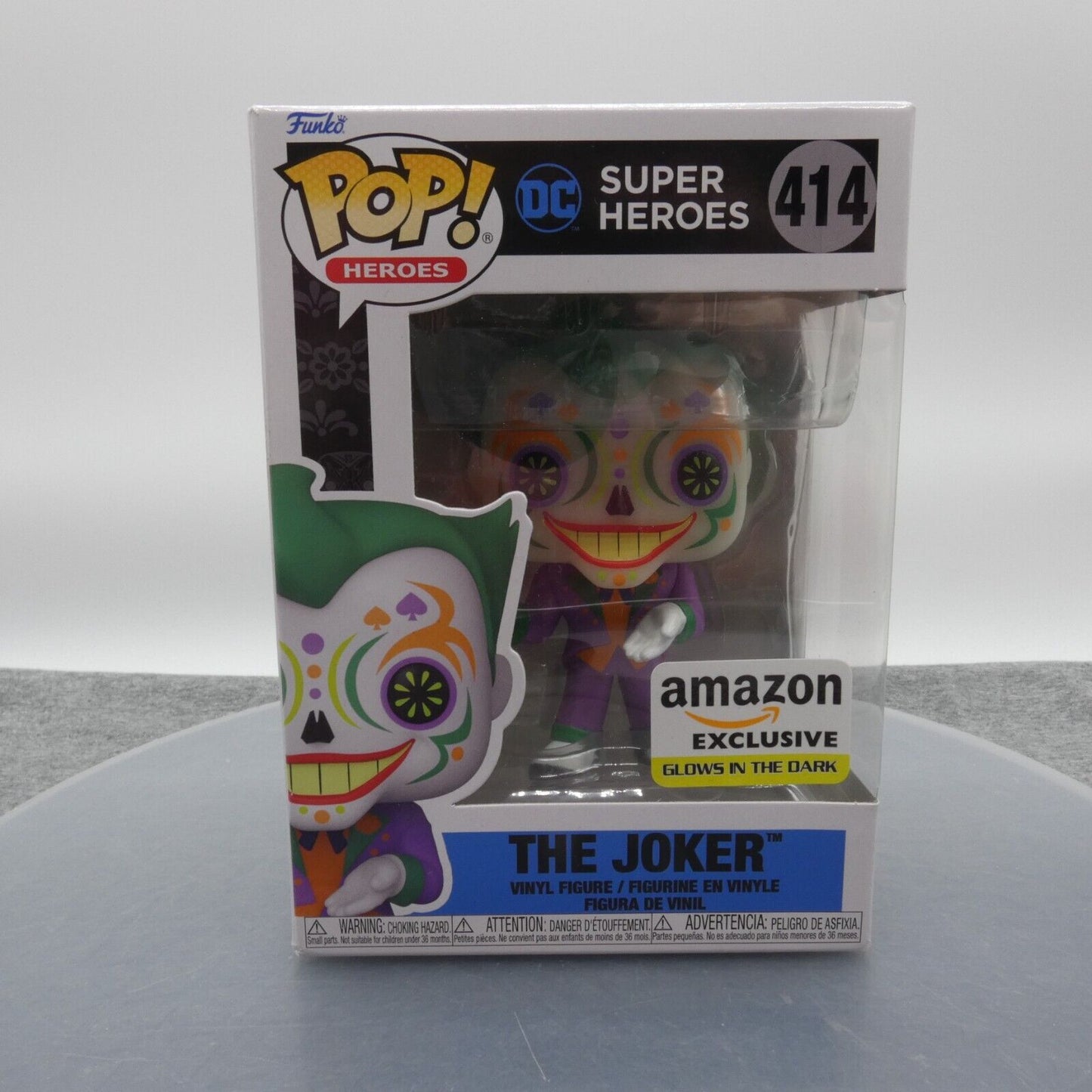 Funko Pop The Joker Vinyl Figure 414 Amazon Exclusive DC Super Heroes Glow GITD