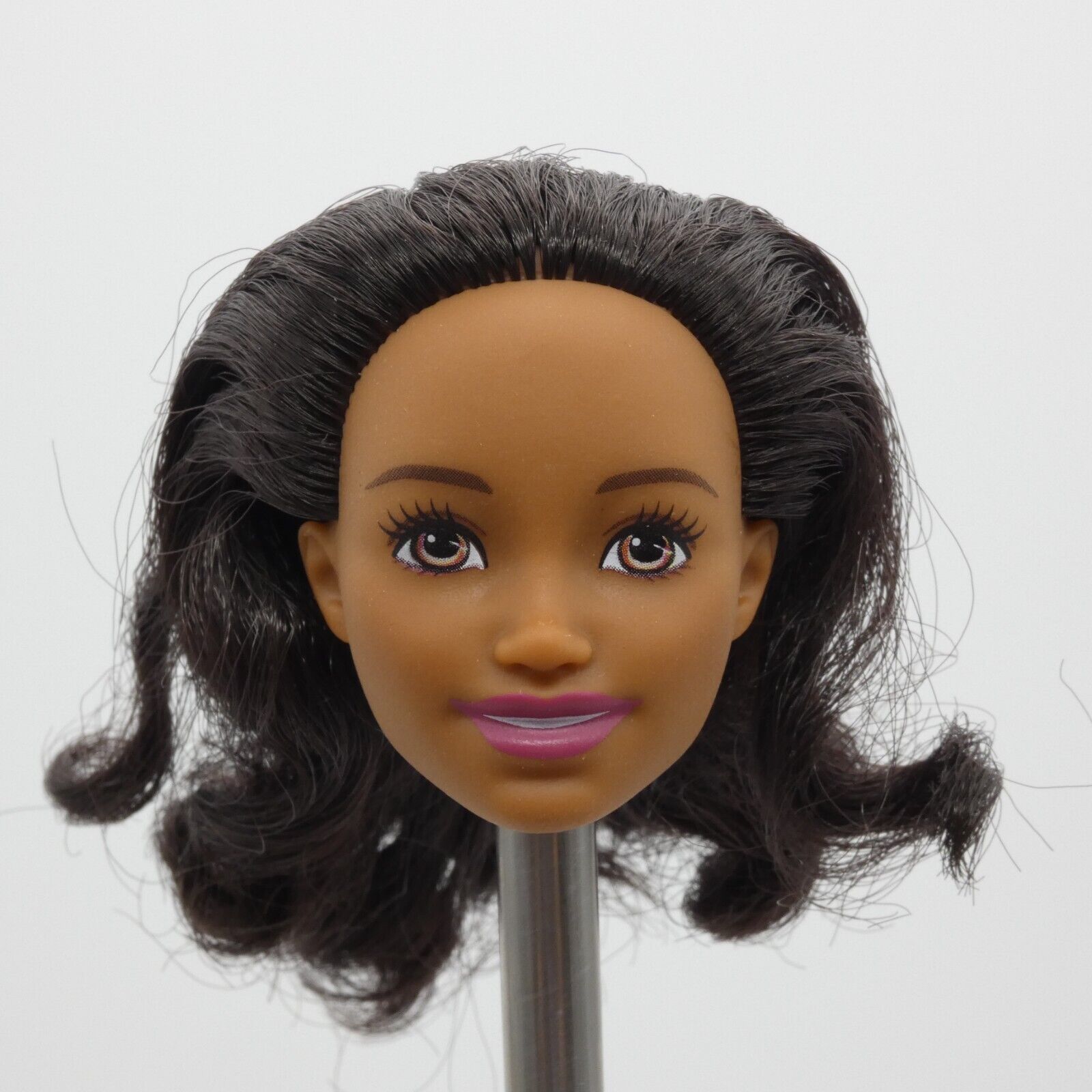 Barbie AA Skipper Babysitter Doll Head Relaxed Curly Hair Medium Skin Tone FHY91