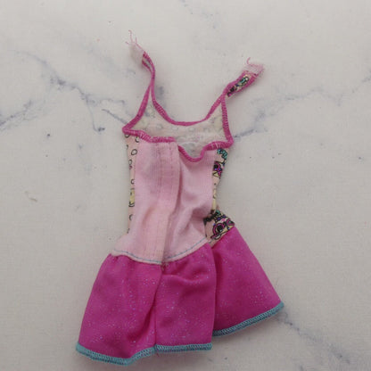 Barbie Doll Dress Pink Sleeveless Halter Teddy Bear Cutie Fashionistas MTM