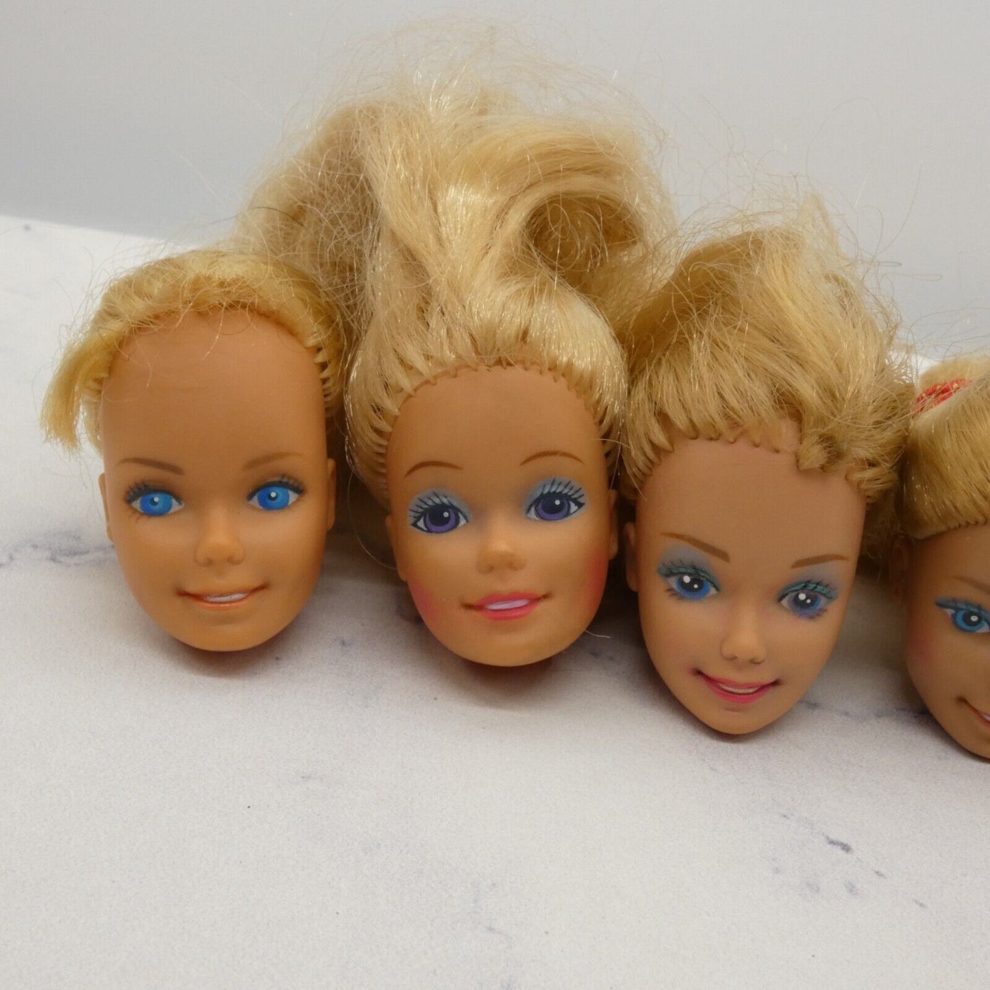 Barbie Doll Head Lot of 5 Heads SuperStar Blonde 70s 80s Beauty Secrets JY4