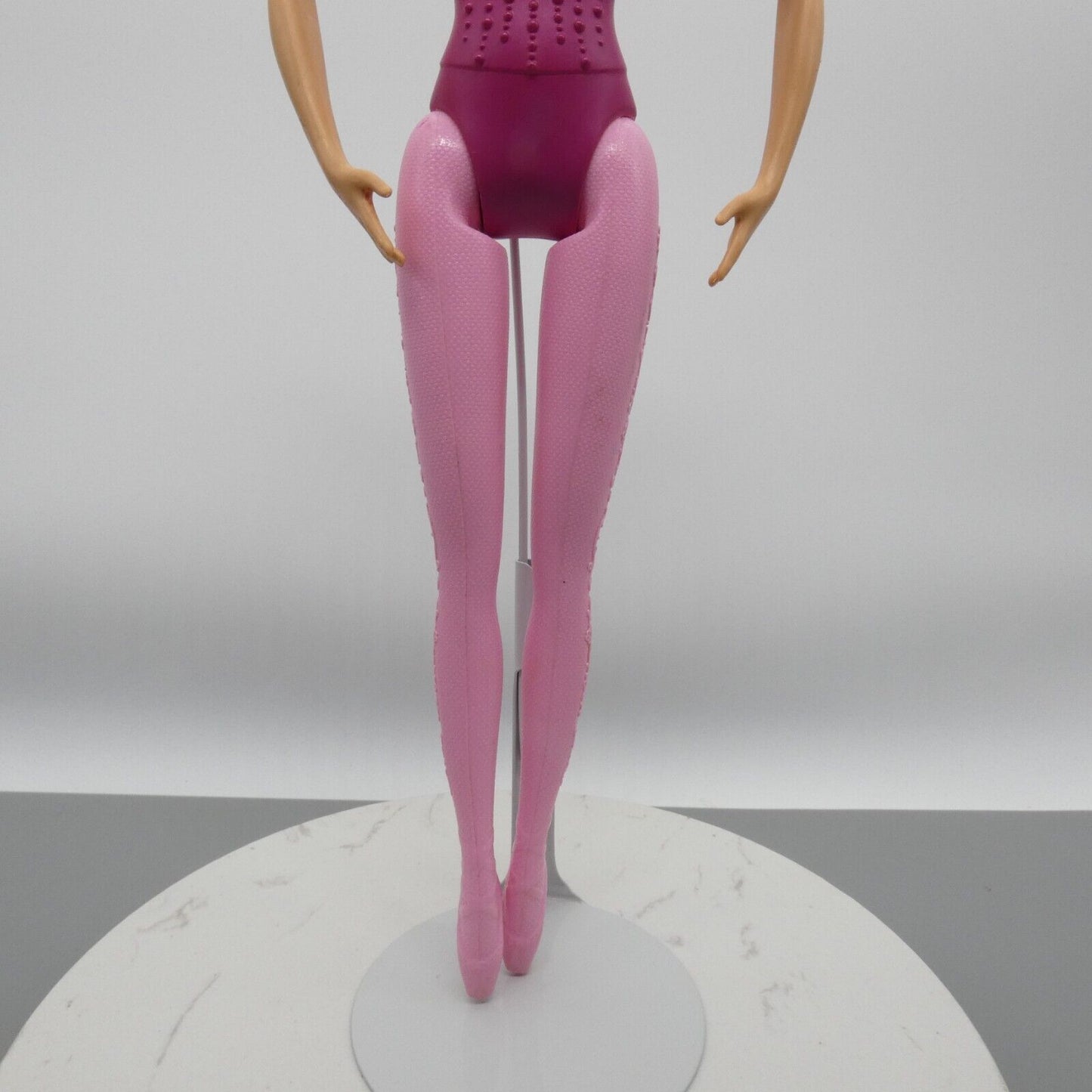 Barbie Ballerina Doll Body Only Pink Magenta Molded Bodysuit Leggings 2015 DHM42