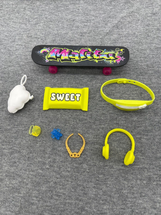 Barbie Extra Doll Accessories Purses Rings Necklace Headphones Mattel 2020