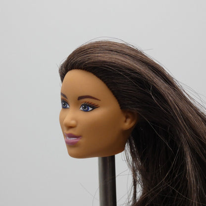 Barbie Basketball Player Doll Head AA Crystal Face Brown Hair 2018 FXP06 Mattel