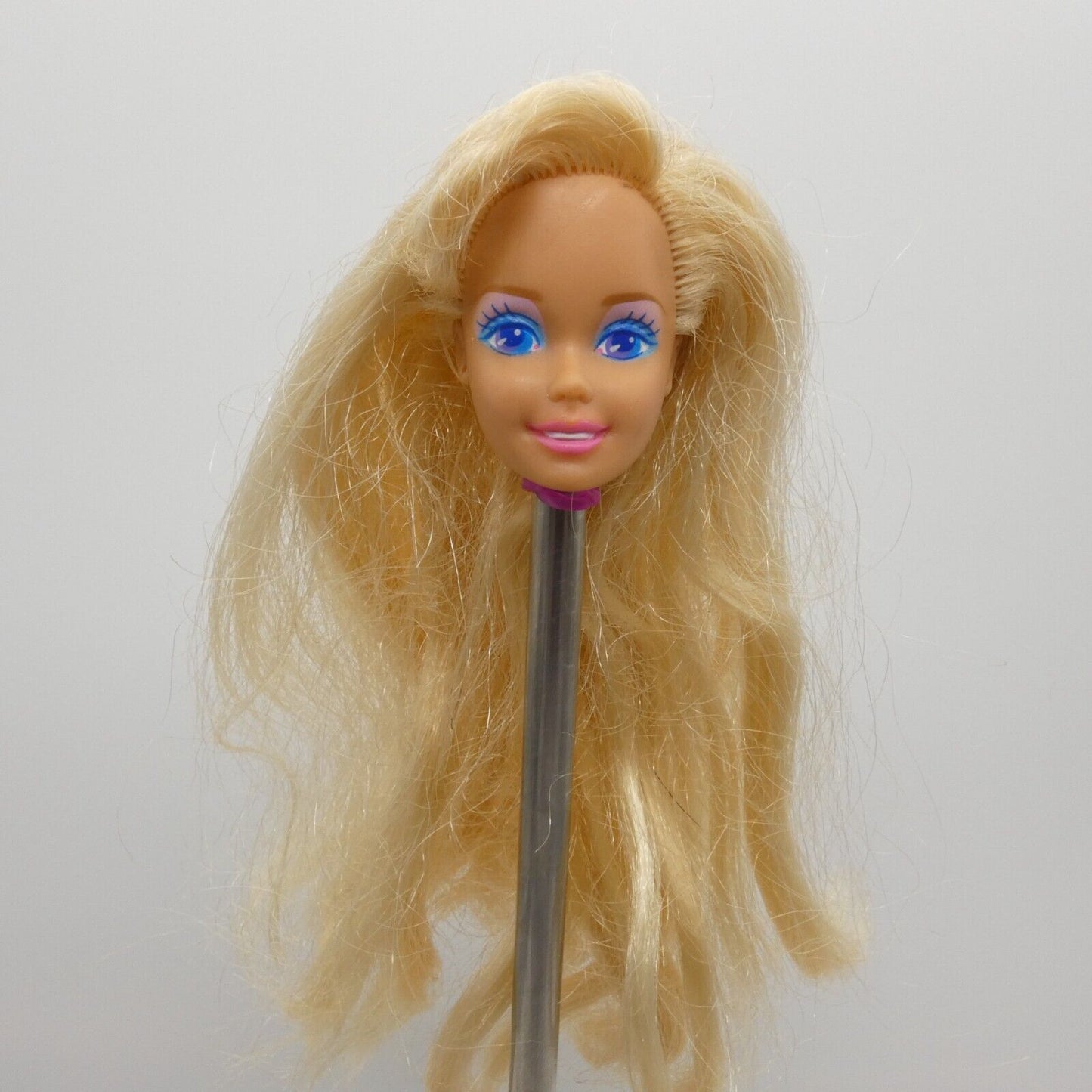 Rollerblade Barbie Doll Head Only Blonde Bangs Medium Light 1992 Mattel 2214 B2