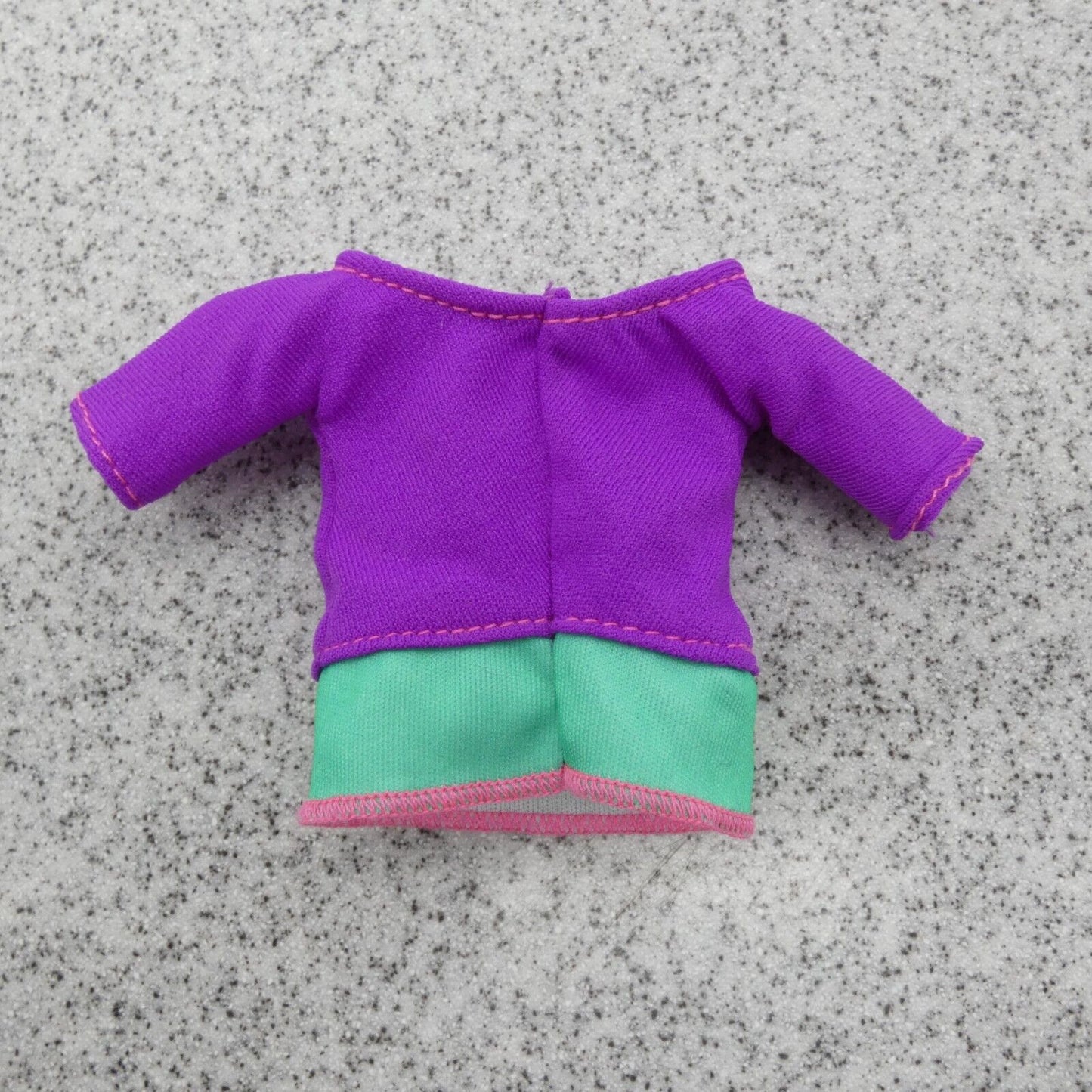 Barbie Made To Move Yoga Doll Top Only Purple Teal Short Sleeve DHL84 Mattel