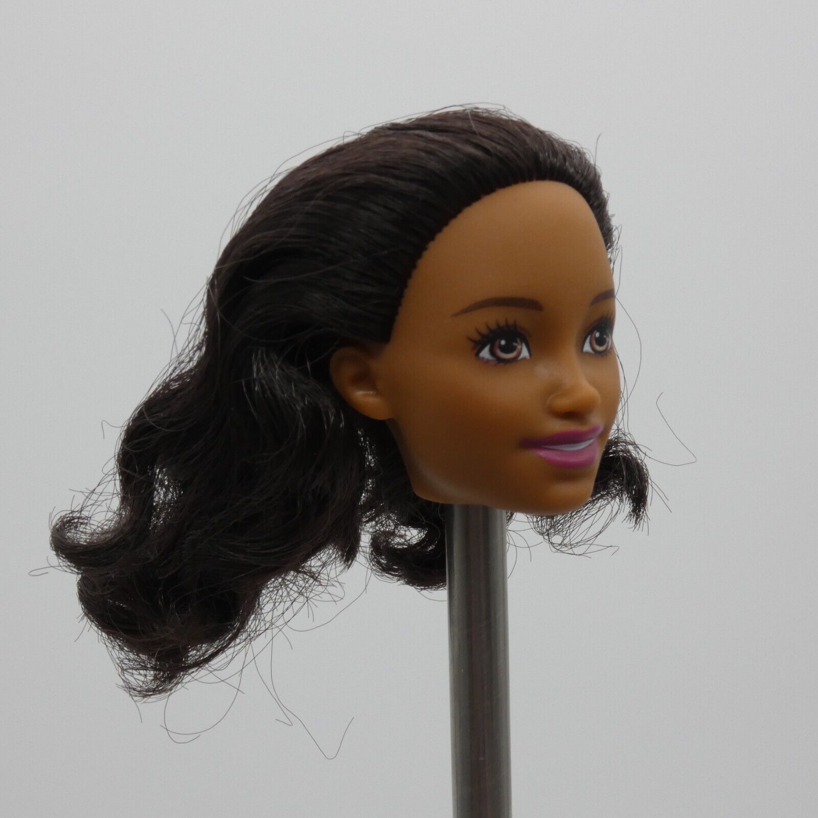 Barbie AA Skipper Babysitter Doll Head Relaxed Curly Hair Medium Skin Tone FHY91