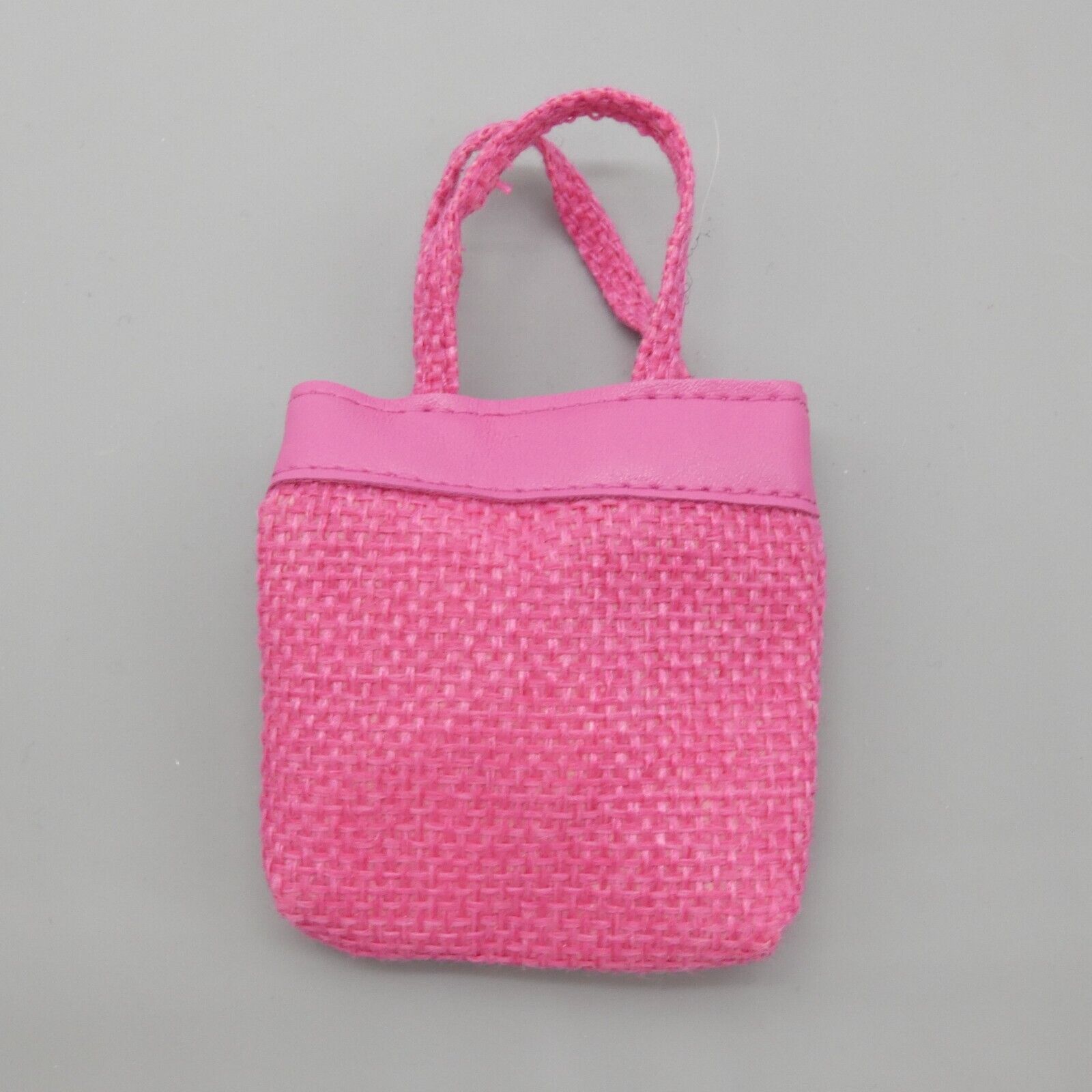 Zuru Mini Brands Fashions Doll Size Pink Tote Bag Purse Handbag Canvas Like