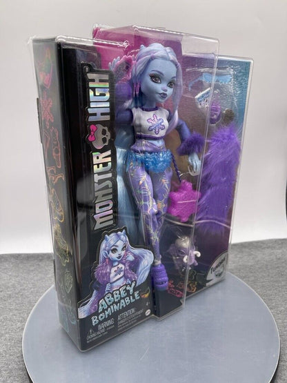 Monster High Doll Abbey Bominable G3 Articulated 2023 Gen 3 Mattel HNF64 New