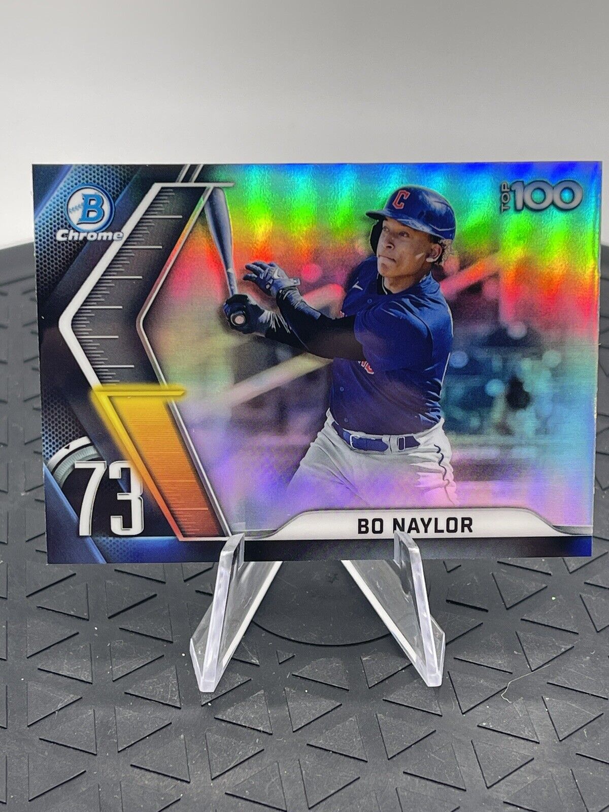 2022 Topps Bowman Chrome Bo Naylor #BTP-73 Top 100 Cleveland Guardians