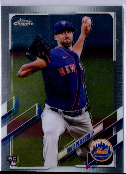 2021 Topps Chrome David Peterson Rookie New York Mets #133