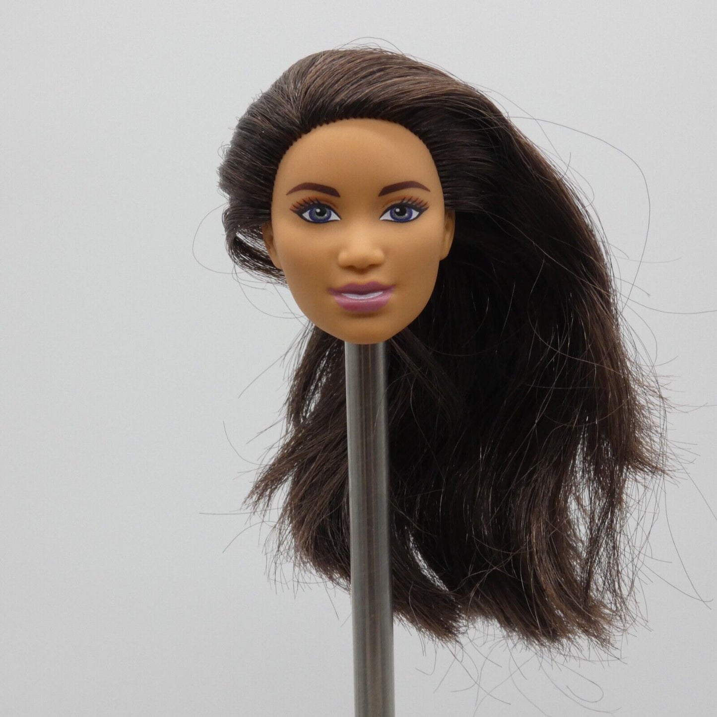 Barbie Basketball Player Doll Head AA Crystal Face Brown Hair 2018 FXP06 Mattel