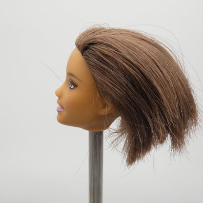 Barbie Surprise Careers Doll Head Hispanic Olivia Face Cut Brown Hair 2019 GFX86