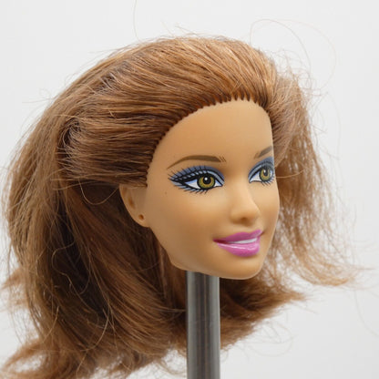 Barbie Fashionistas Teresa Clutch Wave 1 Doll Head Auburn Hair Side Glance W3897