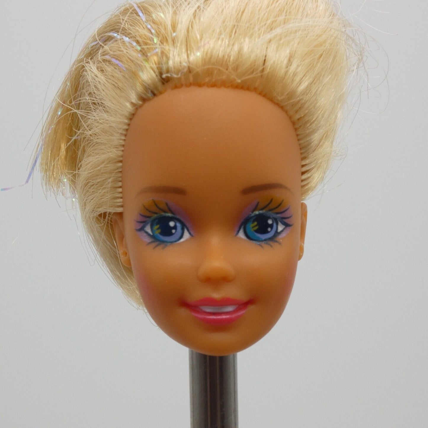 Barbie Mermaid Doll Head SuperStar Face Blonde Color Change Hair 1992 1434